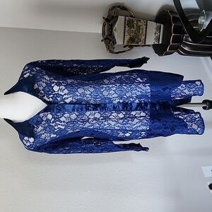 Victoria's Secret Vintage Gold Label Satin & Lace Night Shirt